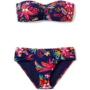 NWT Tommy Bahama Bandeau-Top 2-piece W/Removable halter strap/tie
